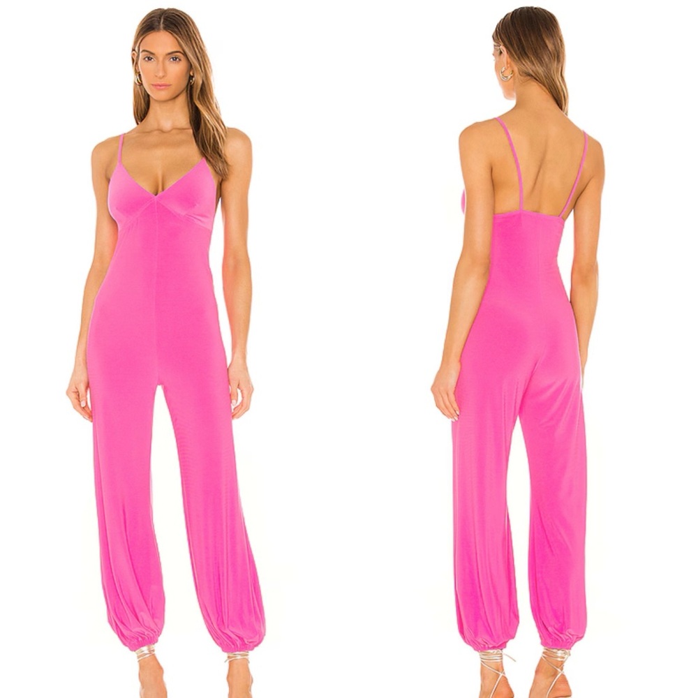 Norma Kamali x REVOLVE Slip Jog Jumpsuit in Orchid Pink